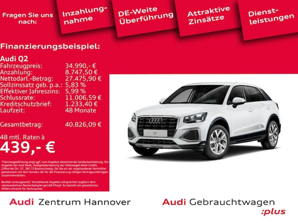 Audi Q2 2025 Benzine