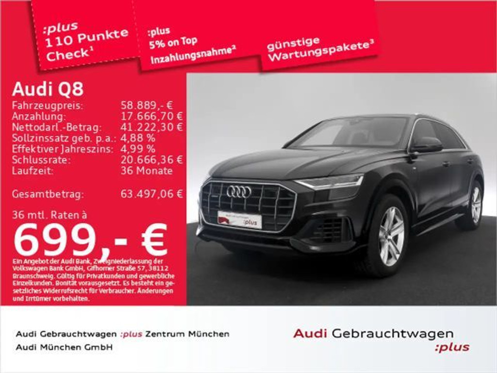 Audi Q8 2022 Hybride Benzine