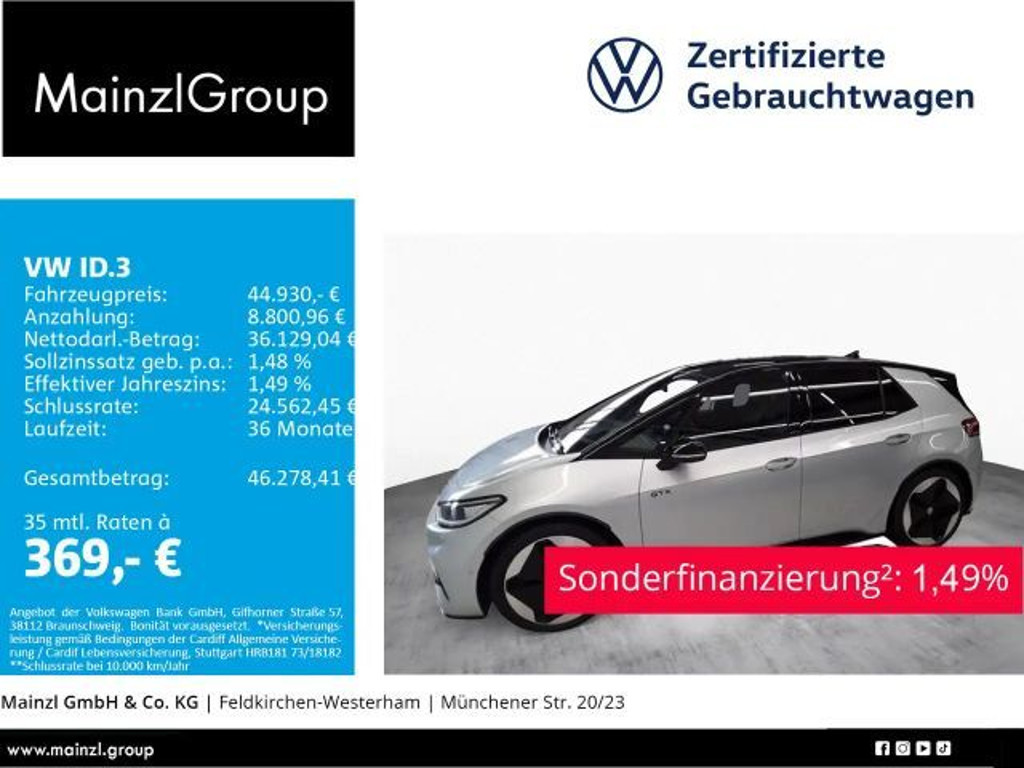 Volkswagen ID.3 2025 Elektrisch