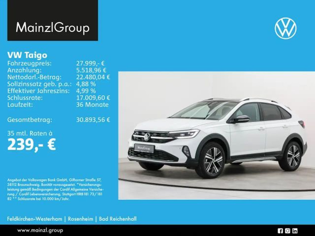 Volkswagen Taigo 2025 Benzine