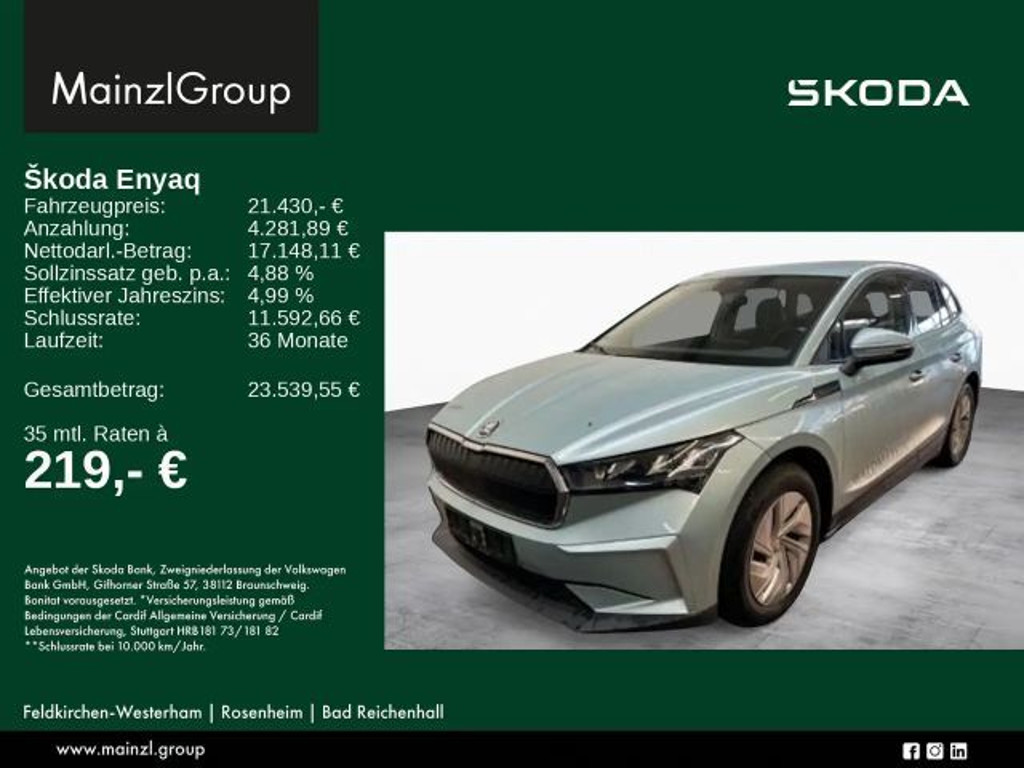 Skoda Enyaq 2022 Elektrisch