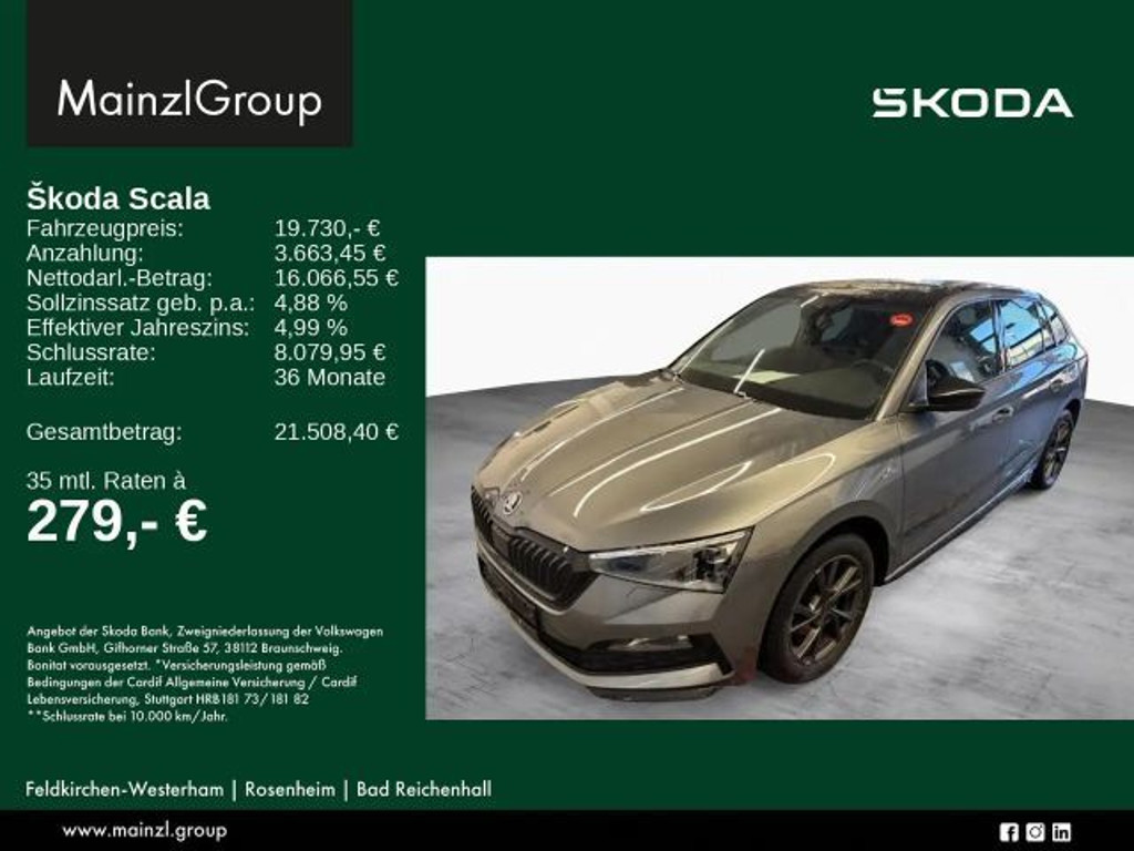 Skoda Scala 2022 Benzine