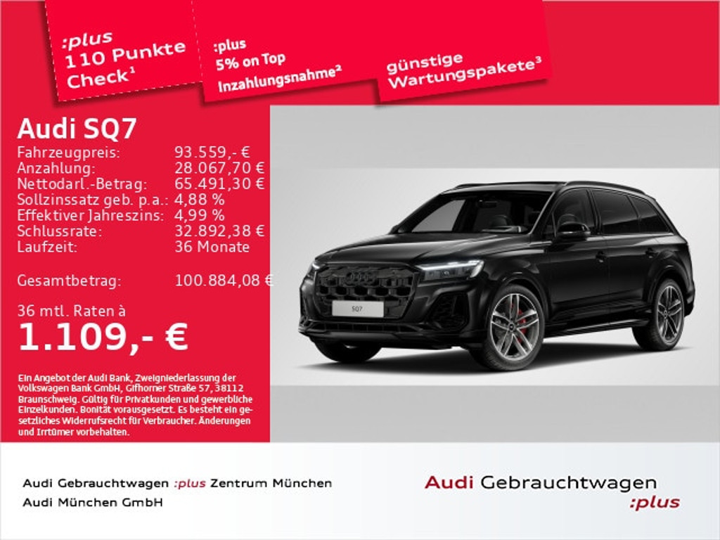 Audi SQ7 2025 Benzine