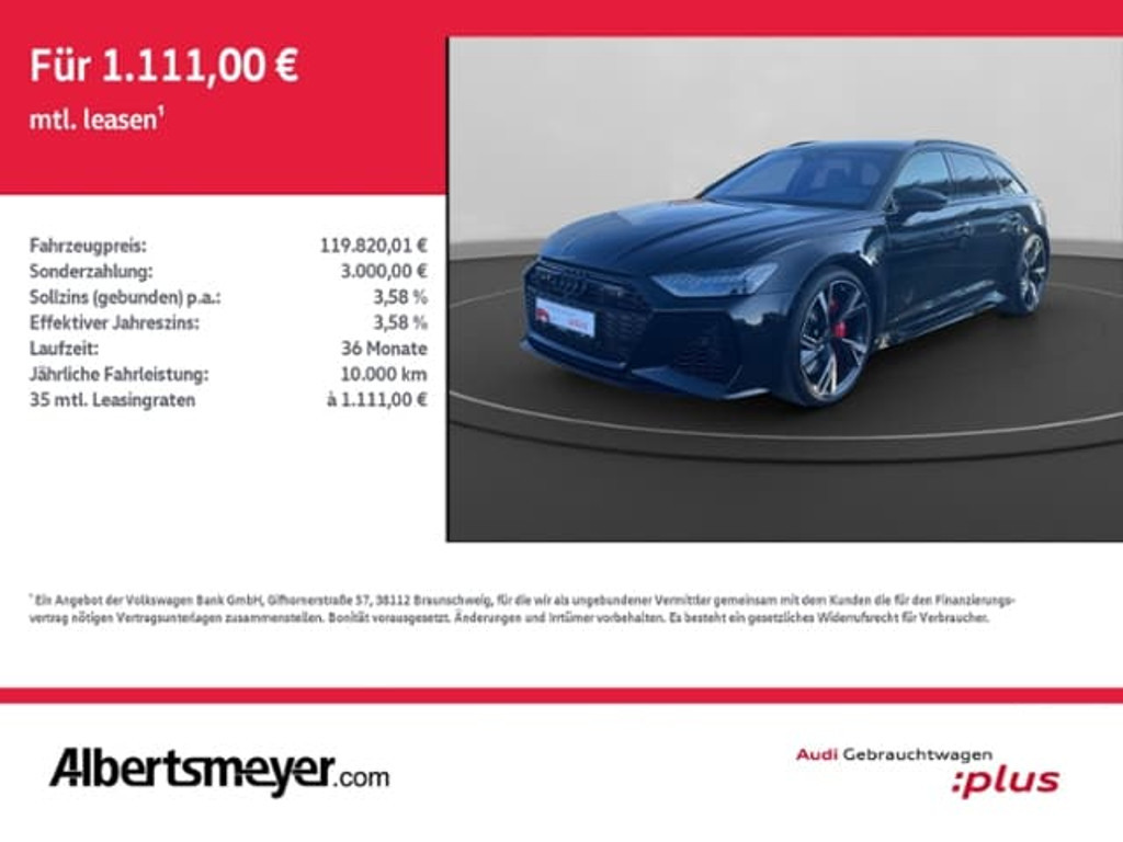 Audi RS6 2025 Benzine