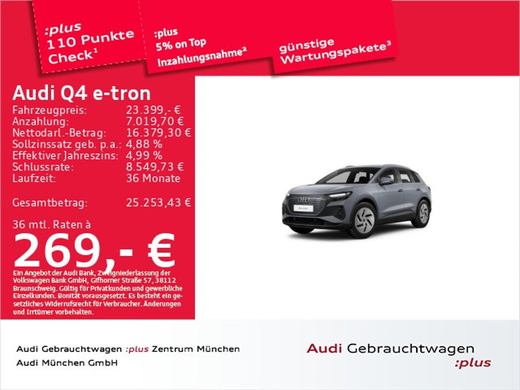 Audi Q4 e-tron 2022 Elektrisch