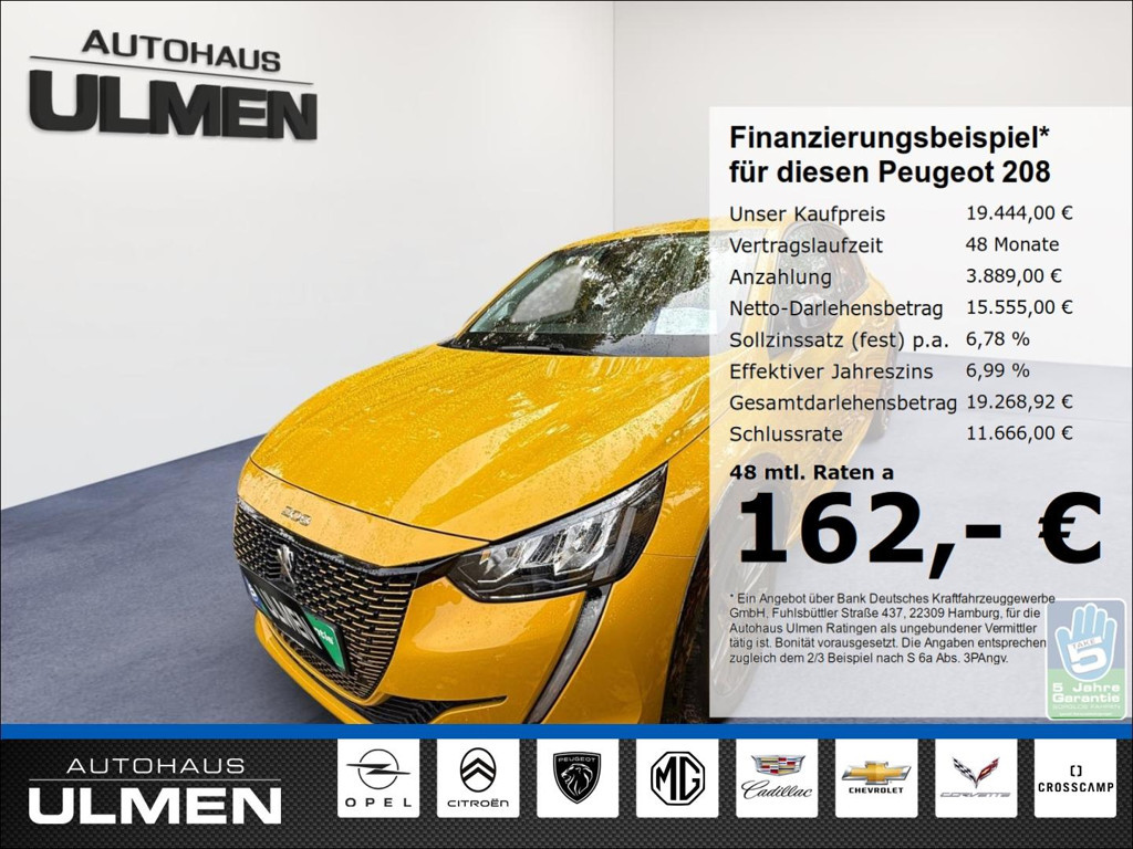 Peugeot 208 2023 Elektrisch