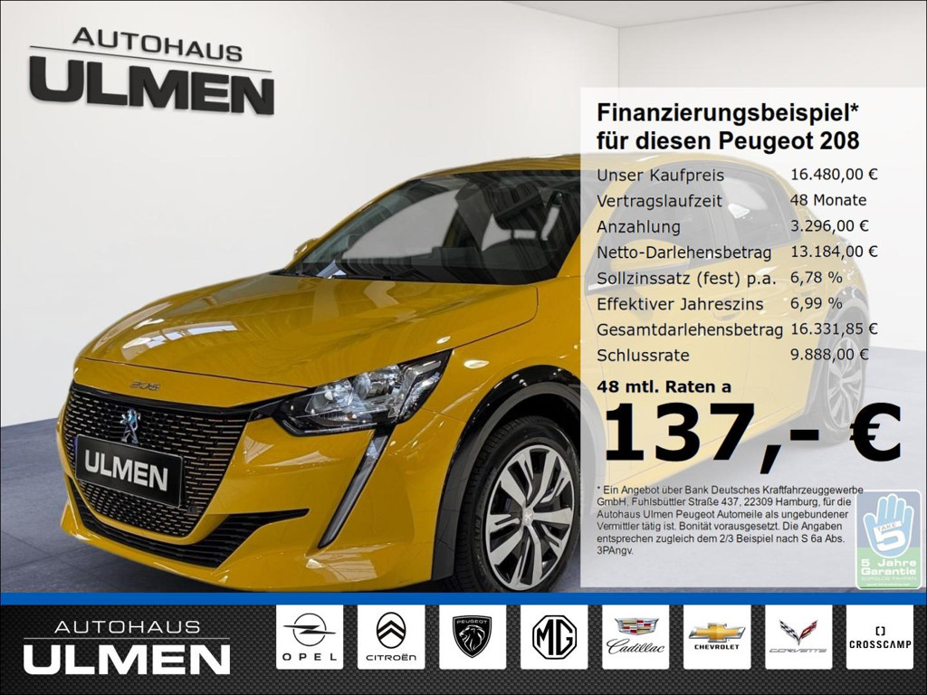 Peugeot e-208 2021 Elektrisch