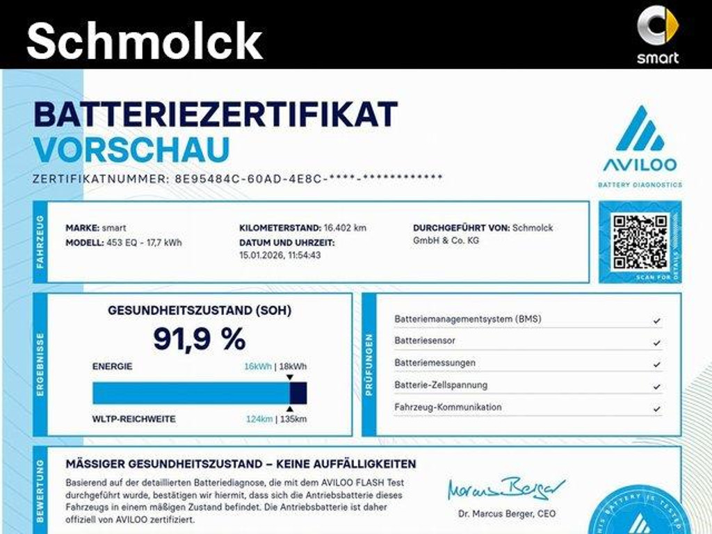 Smart EQ fortwo 2023 Elektrisch