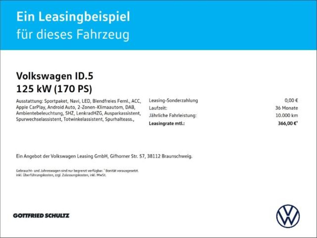 Volkswagen ID.5 2025 Elektrisch