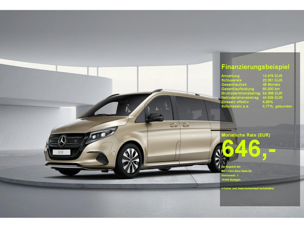 Mercedes-Benz EQV 2024 Elektrisch