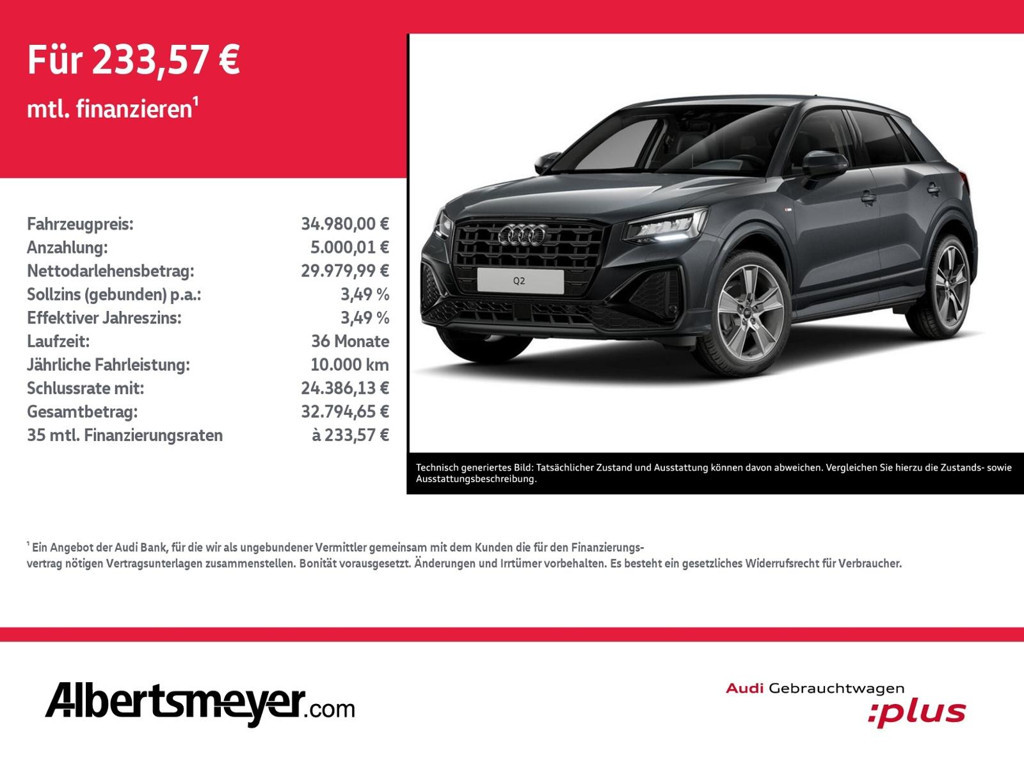 Audi Q2 2025 Benzine