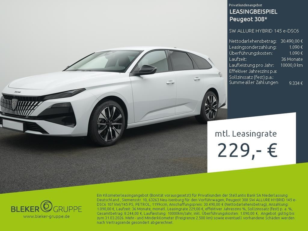 Peugeot 308 2026 Benzine