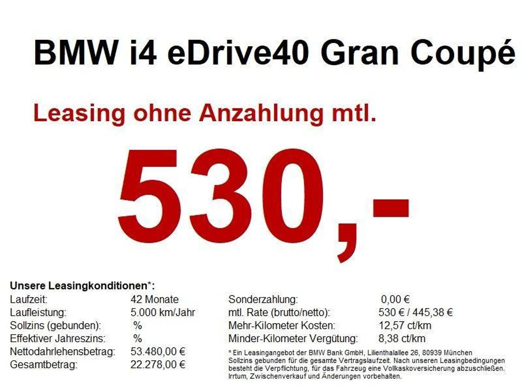 BMW i4 2024 Elektrisch