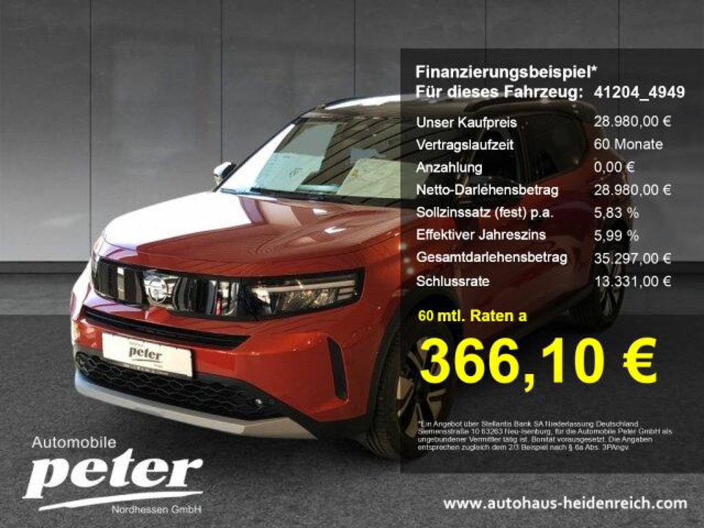 Opel Frontera 2025 Elektrisch