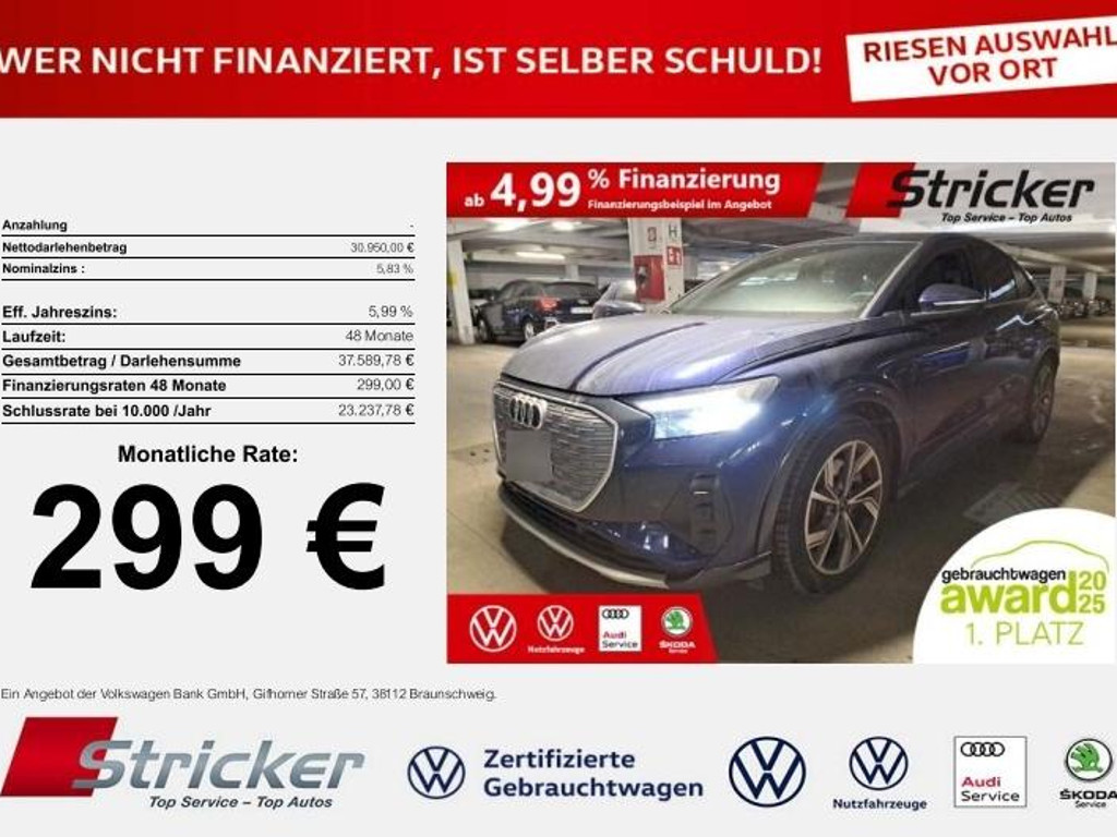 Audi Q4 e-tron 2023 Elektrisch