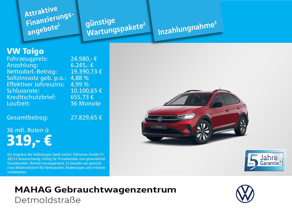 Volkswagen Taigo 2025 Benzine
