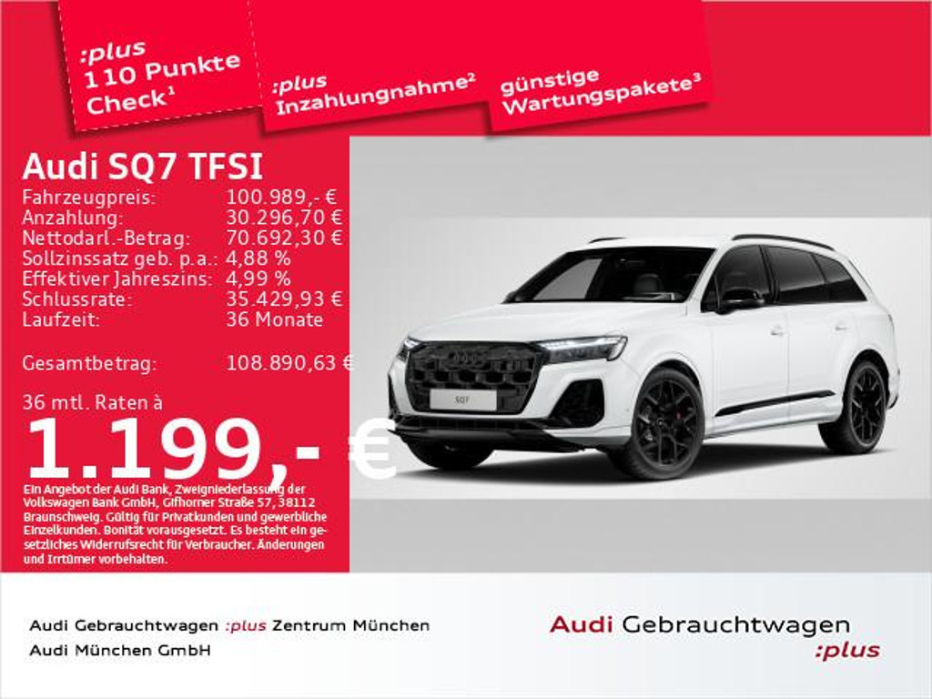 Audi SQ7 2025 Benzine