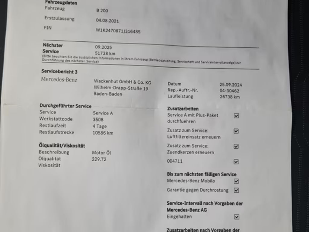 Mercedes-Benz B-Klasse