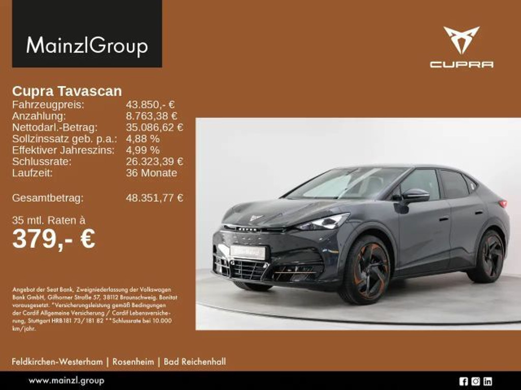 Cupra Tavascan 2025 Elektrisch