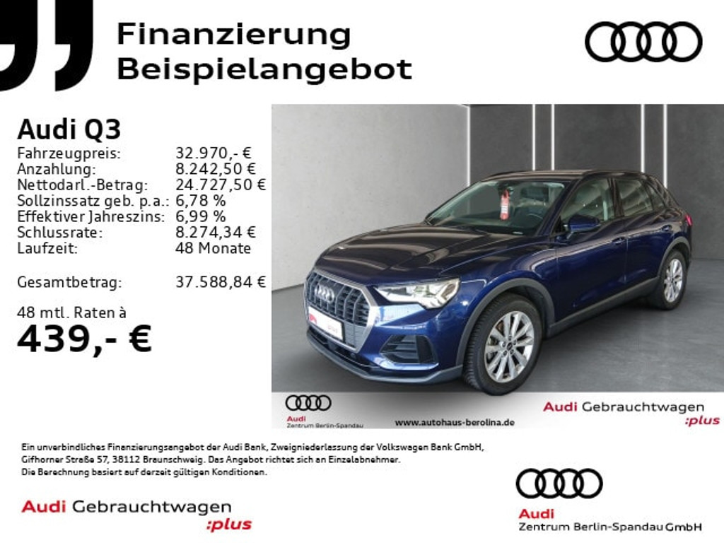 Audi Q3 2022 Benzine
