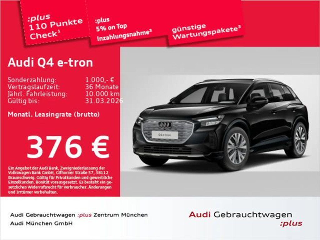 Audi Q4 e-tron 2024 Elektrisch