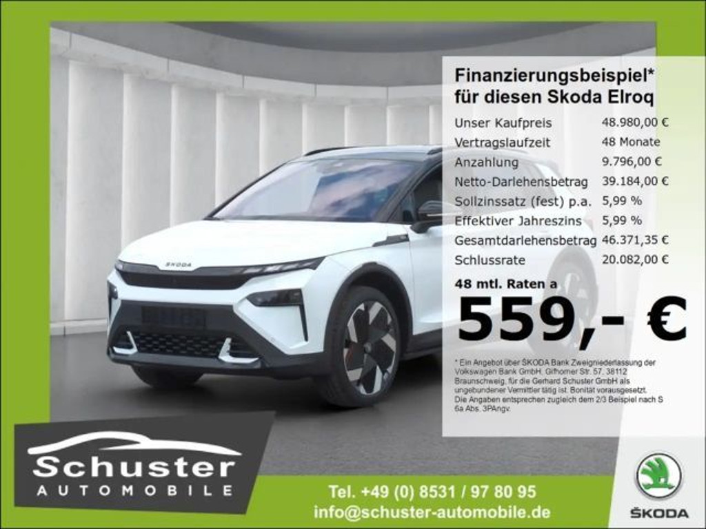 Skoda Elroq 2026 Elektrisch