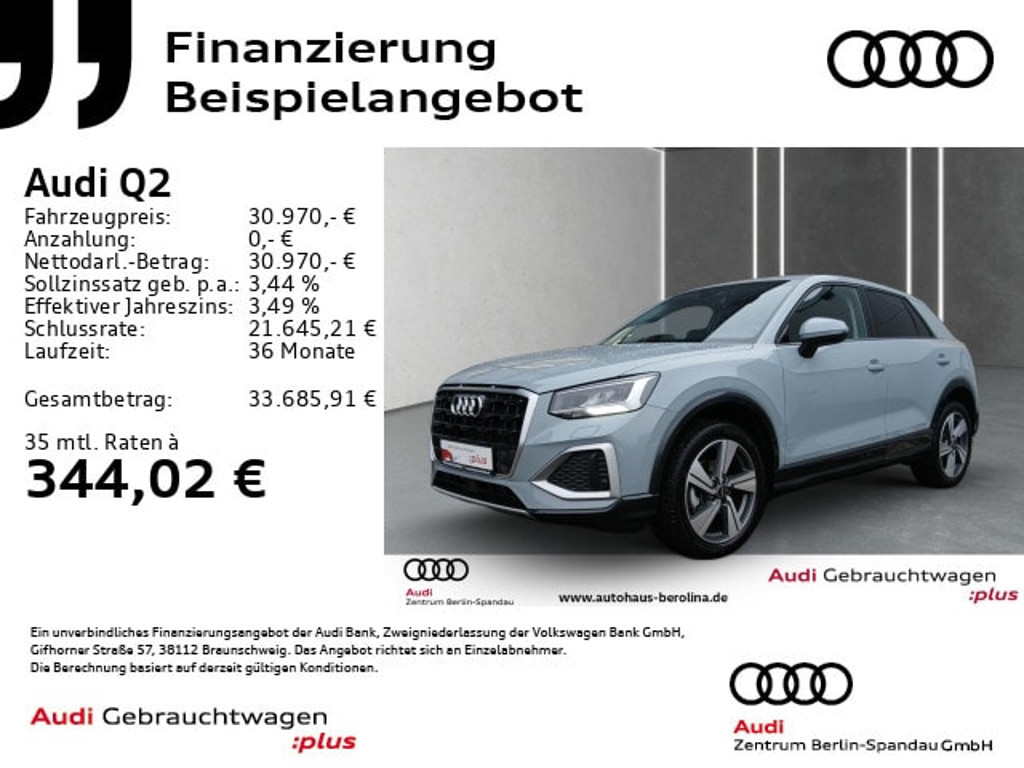 Audi Q2 2025 Benzine