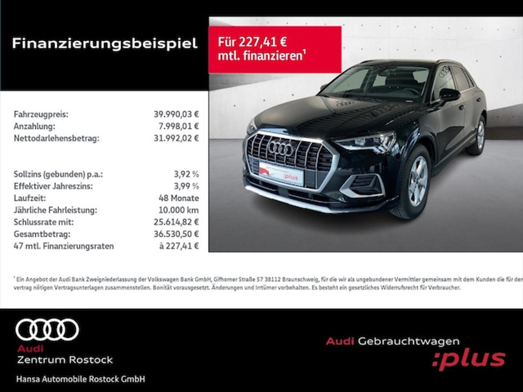 Audi Q3 2025 Benzine