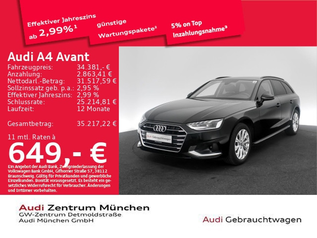 Audi A4 2023 Benzine