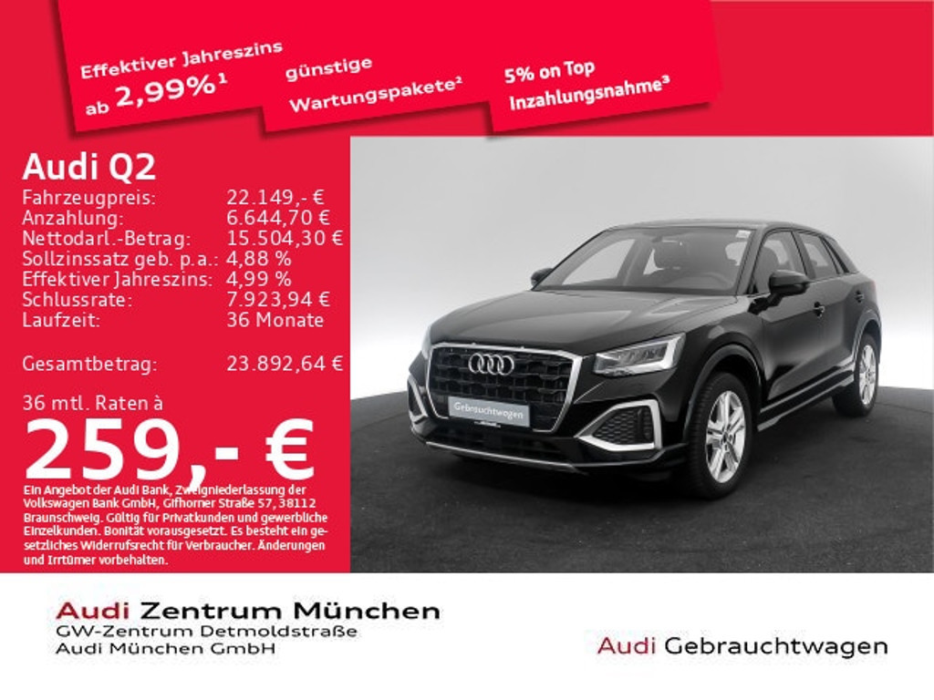 Audi Q2 2023 Benzine