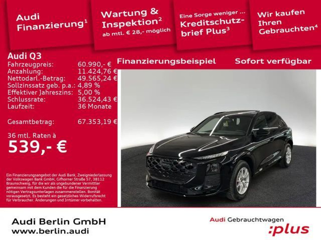 Audi Q3 2026 Benzine