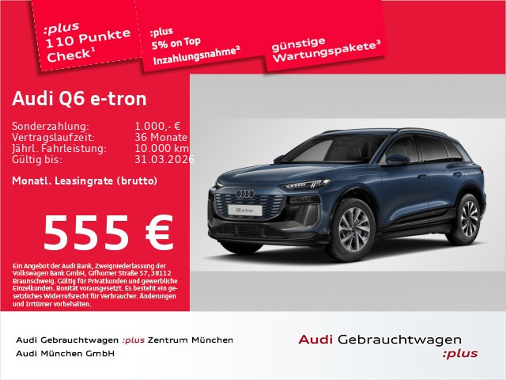 Audi Q6 e-tron 2024 Elektrisch