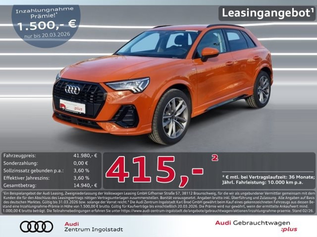 Audi Q3 2025 Benzine