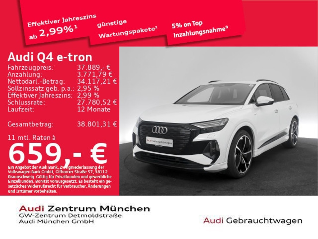 Audi Q4 e-tron 2022 Elektrisch