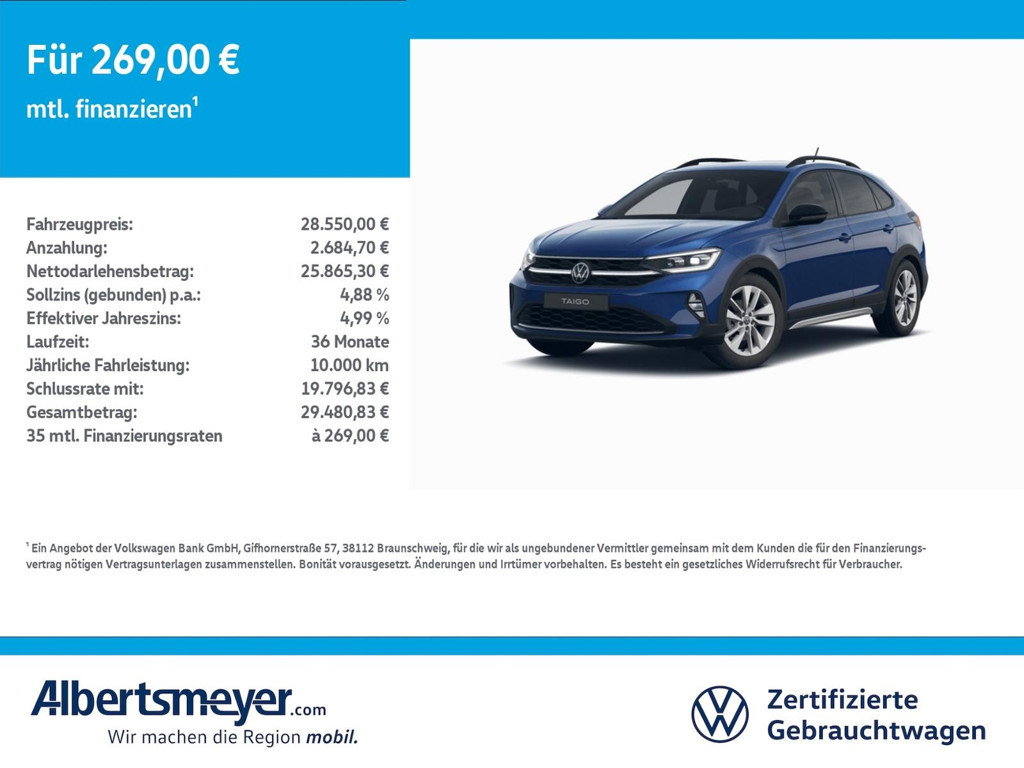 Volkswagen Taigo 2025 Benzine