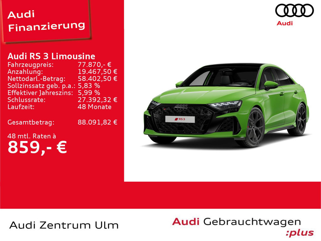 Audi RS3 2026 Benzine