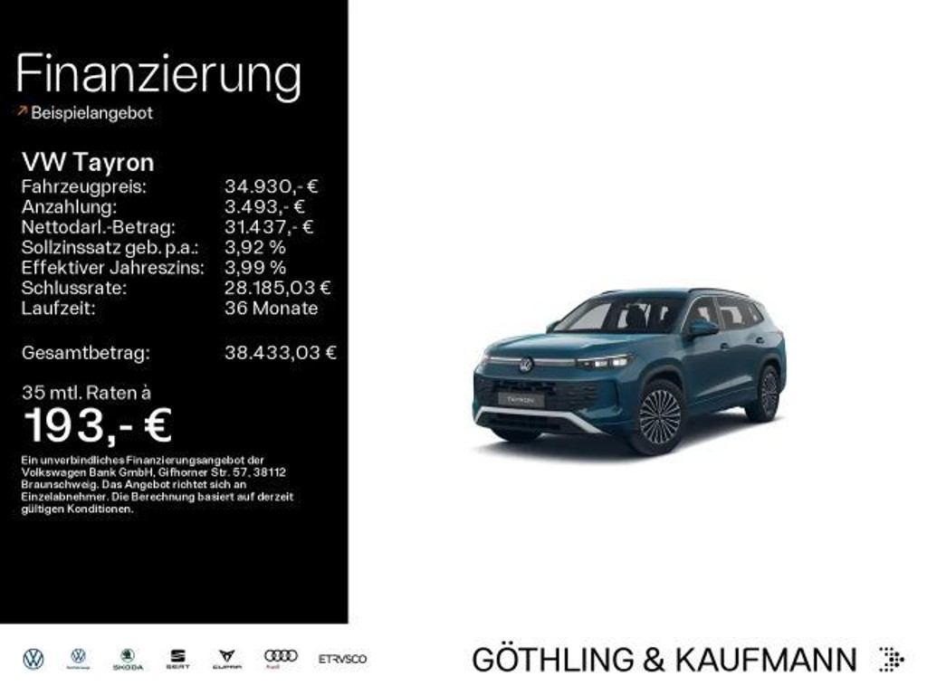 Volkswagen Tayron 2025 Benzine