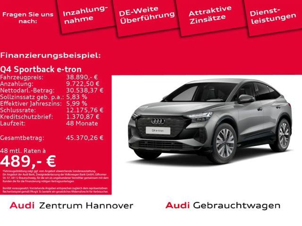 Audi Q4 e-tron 2023 Elektrisch