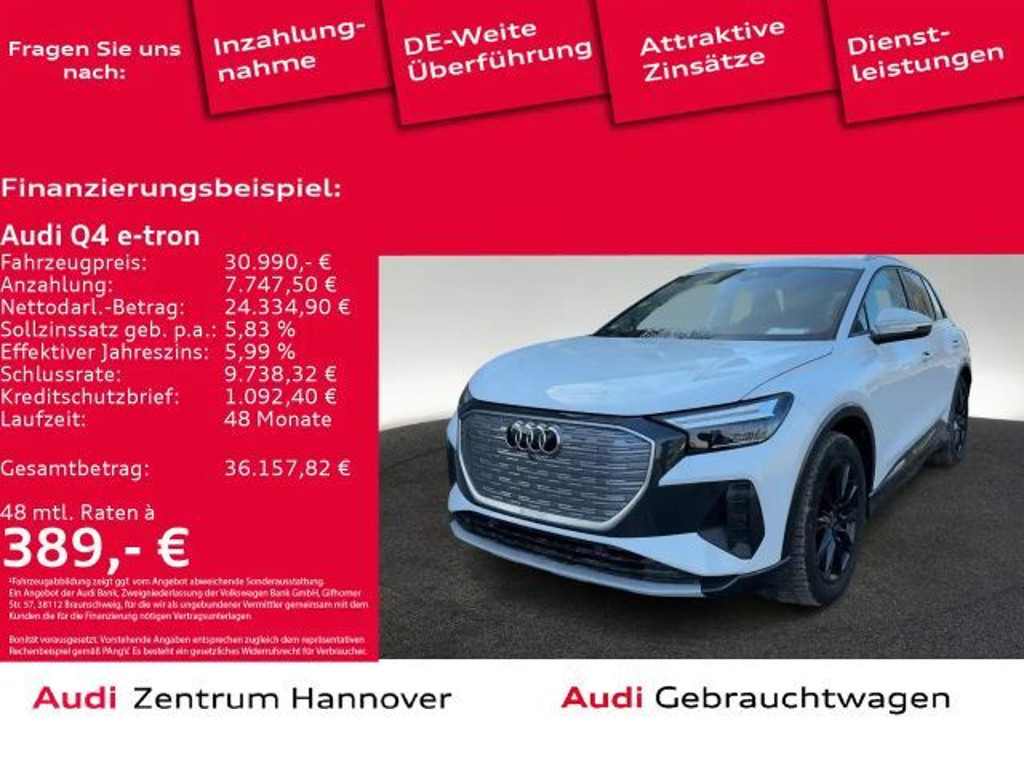 Audi Q4 e-tron 2022 Elektrisch