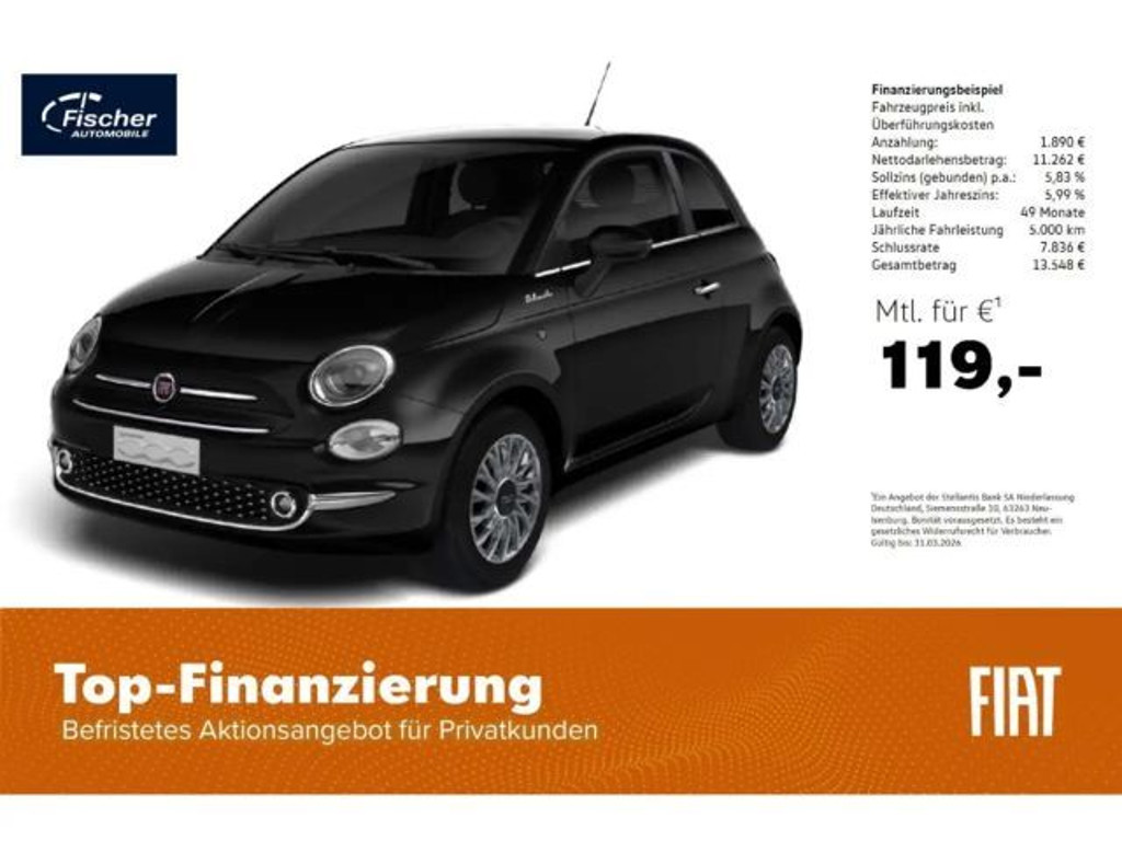 Fiat 500 2022 Benzine