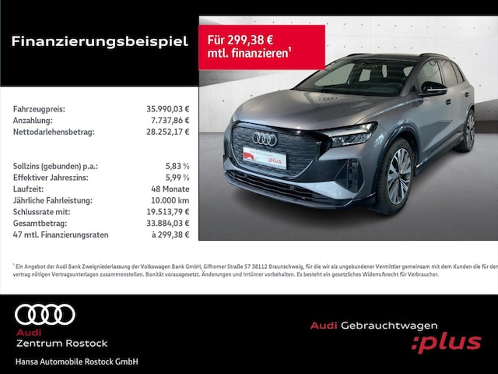 Audi Q4 e-tron 2023 Elektrisch