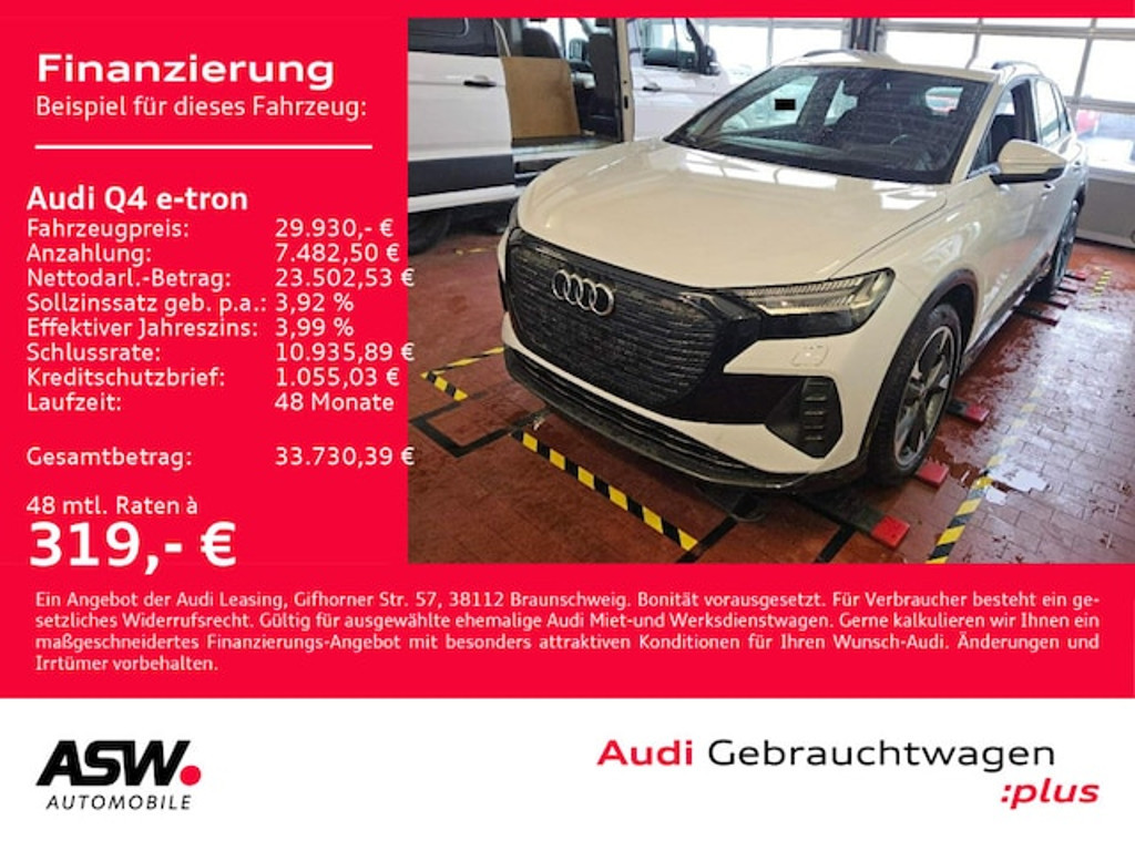 Audi Q4 e-tron 2022 Elektrisch