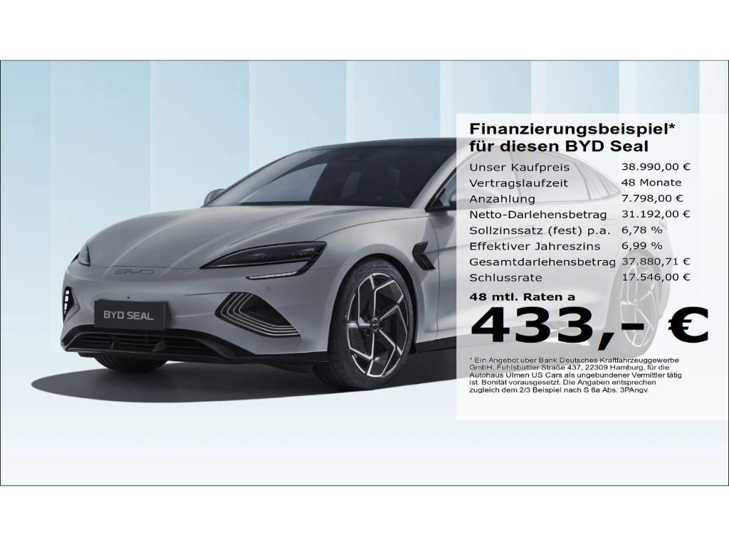 BYD Seal 2026 Elektrisch