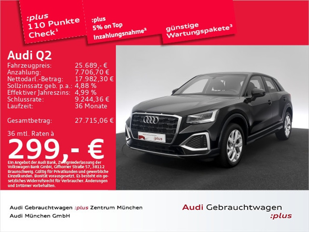 Audi Q2 2023 Benzine