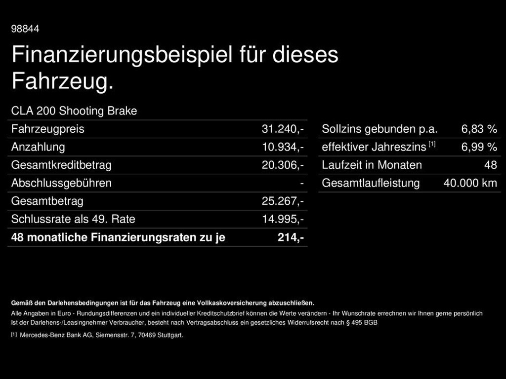 Mercedes-Benz CLA-Klasse 2025 Benzine