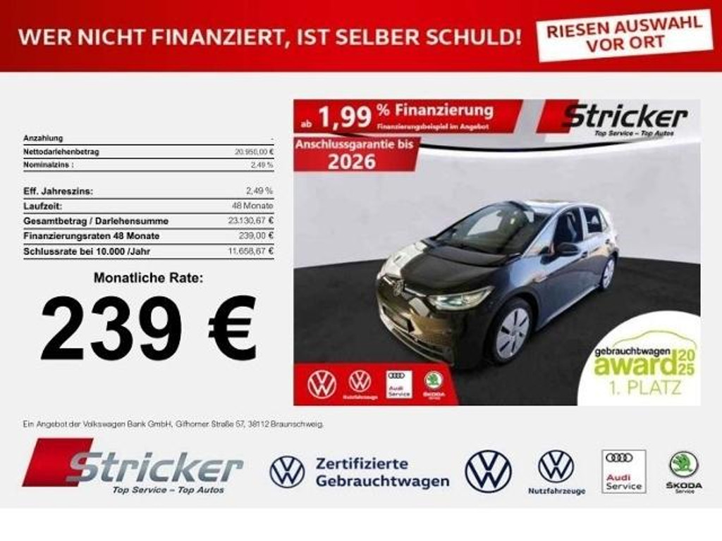 Volkswagen ID.3 2021 Elektrisch
