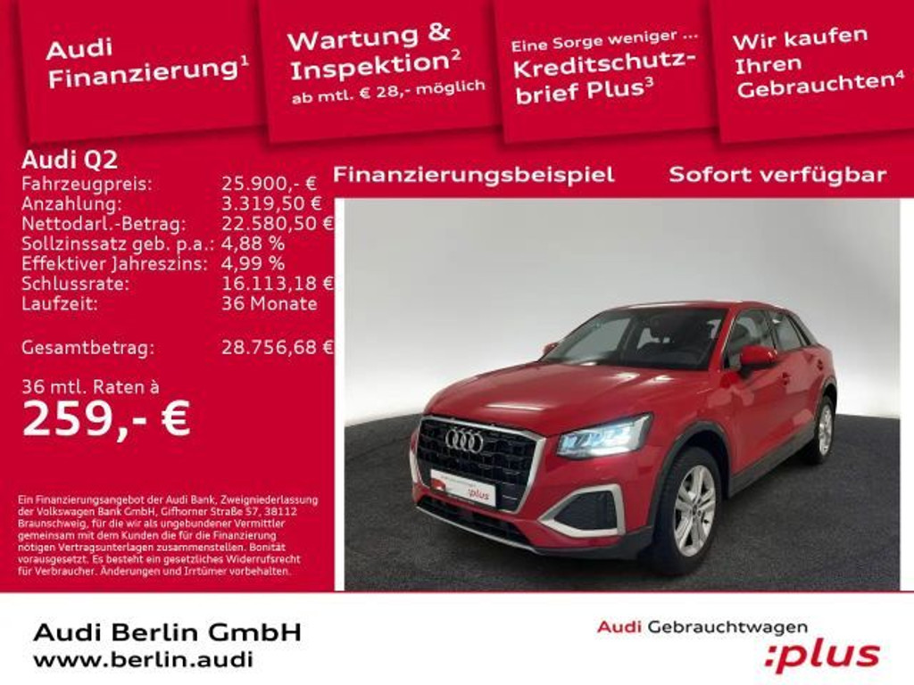 Audi Q2 2023 Benzine