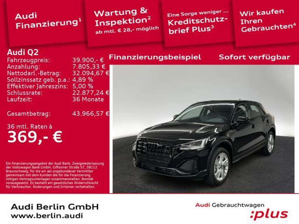 Audi Q2 2026 Benzine
