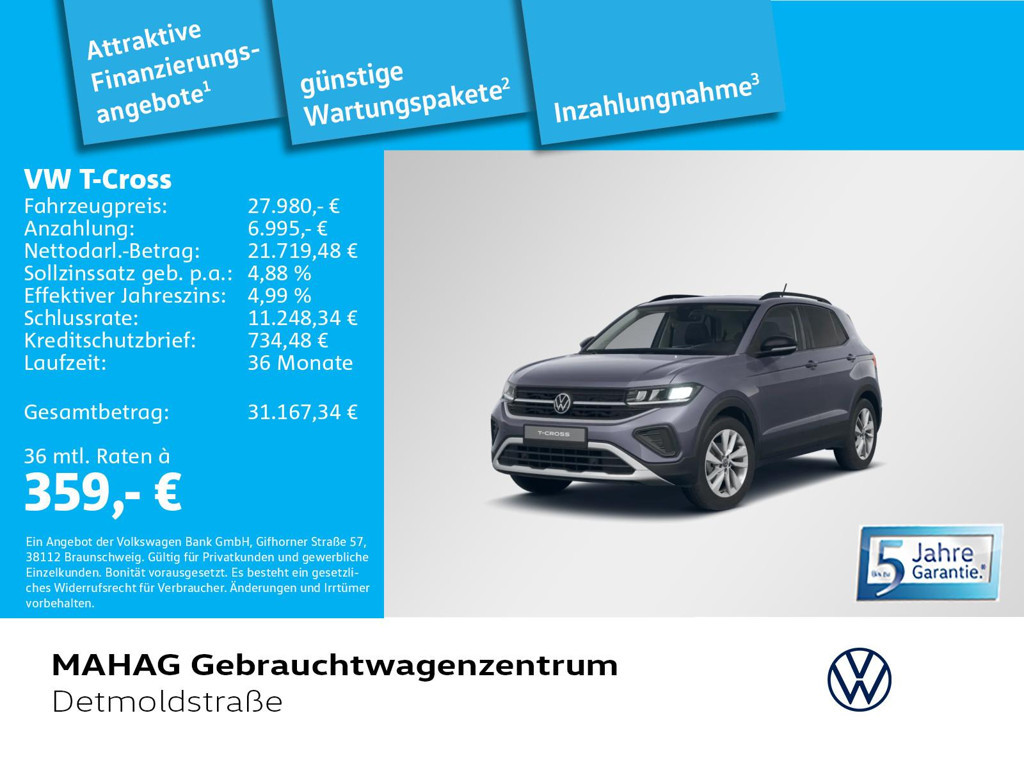 Volkswagen T-Cross 2025 Benzine