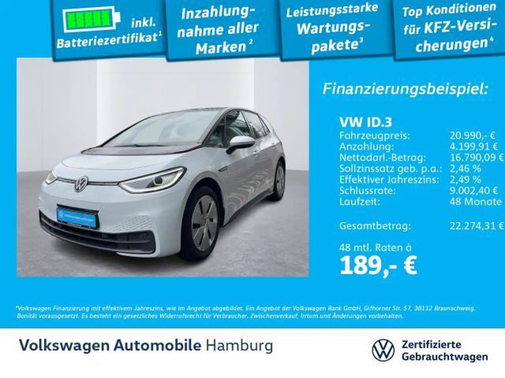 Volkswagen ID.3 2021 Elektrisch